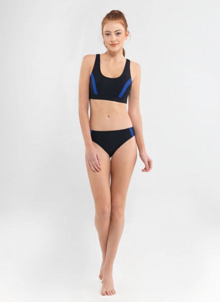 Kadın Sporcu Bikini Takımı - 8646 - Siyah - 1