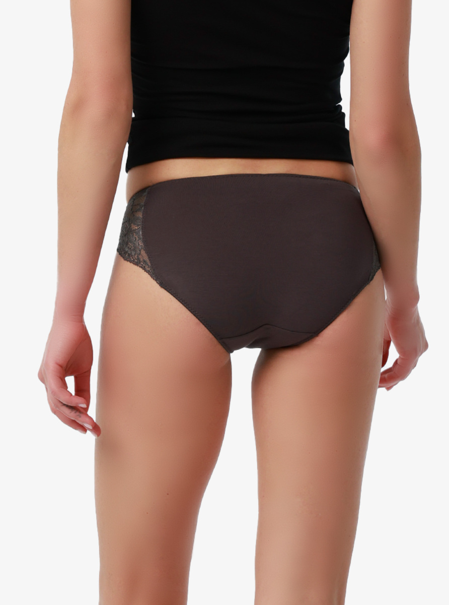 Kadın Modal Elastan Slip 1448 - Antrasit - 2