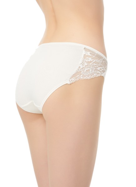 Kadın Modal Elastan Slip 1448 - Krem