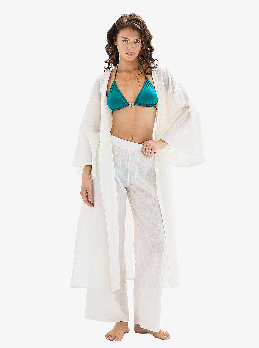 Kadın Pantolon 10833 - Ekru - 1