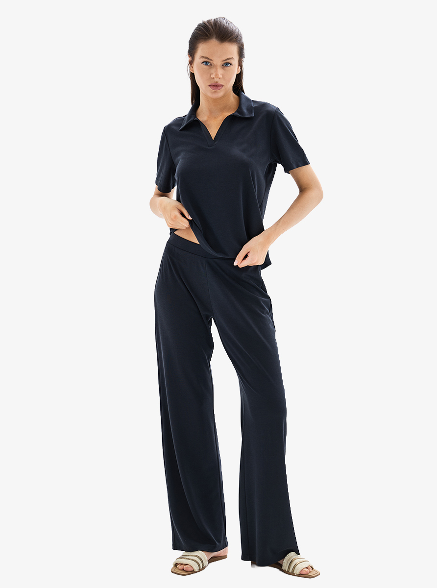 Kadın Pantolon 60626 - Siyah - 3