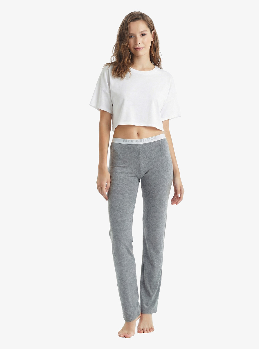 Kadın Pijama Altı Silver 1625 - Gri Melanj - 4