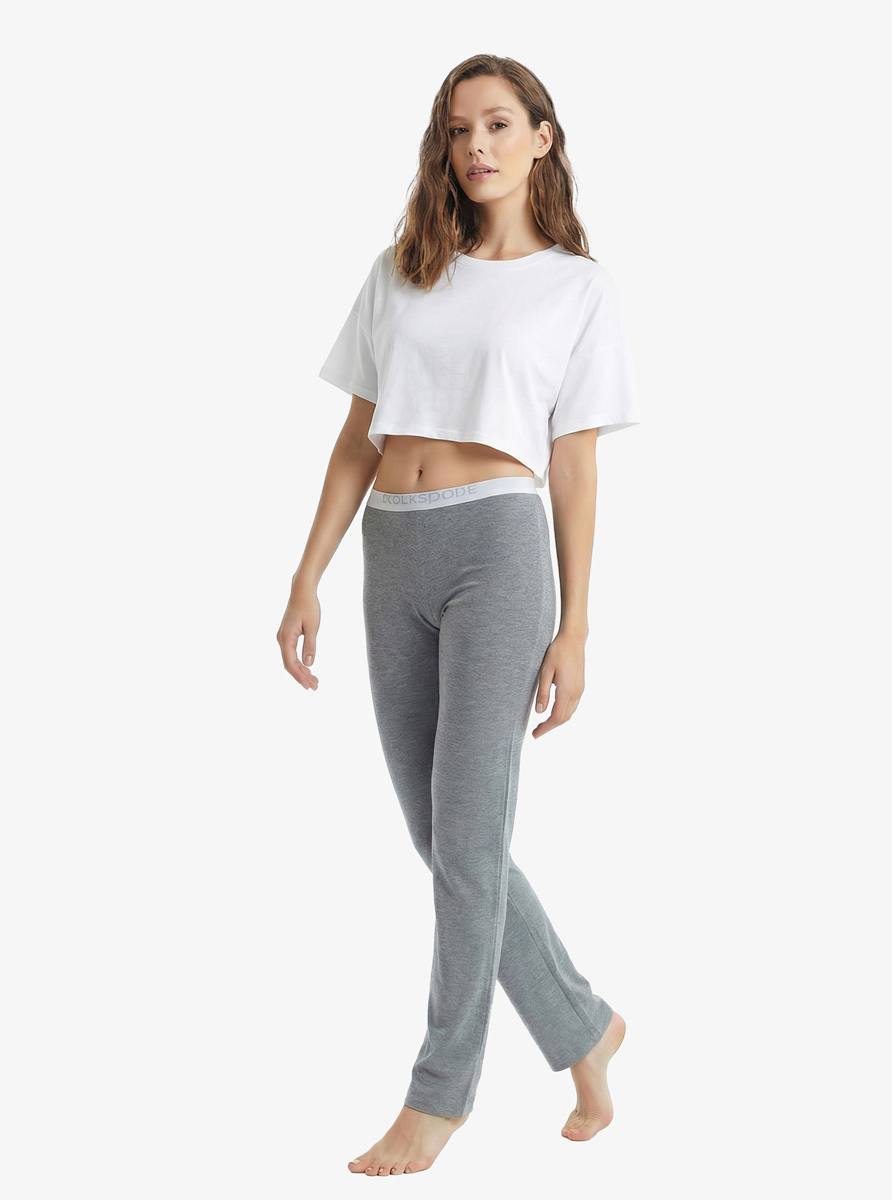 Kadın Pijama Altı Silver 1625 - Gri Melanj - 5