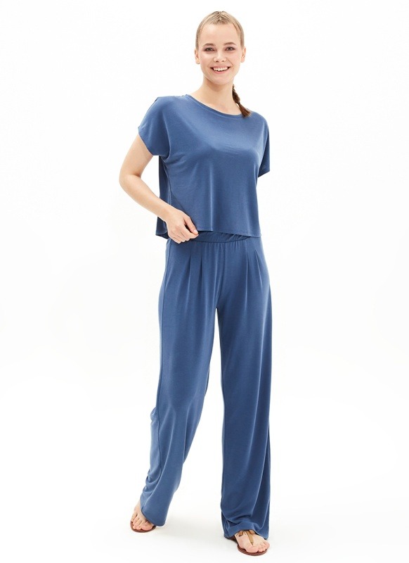 Kadın Pijama Altı 50592 - SANCAK BLUE - 1