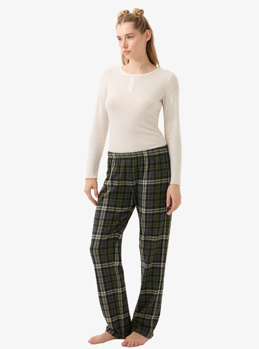 Kadın Pijama Altı 51938 - Yeşil - 1