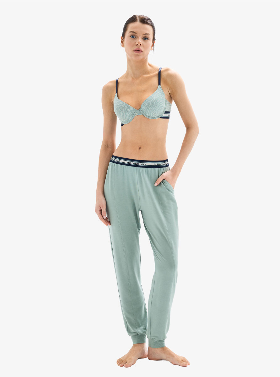 Kadın Pijama Altı 52015 - Yeşil