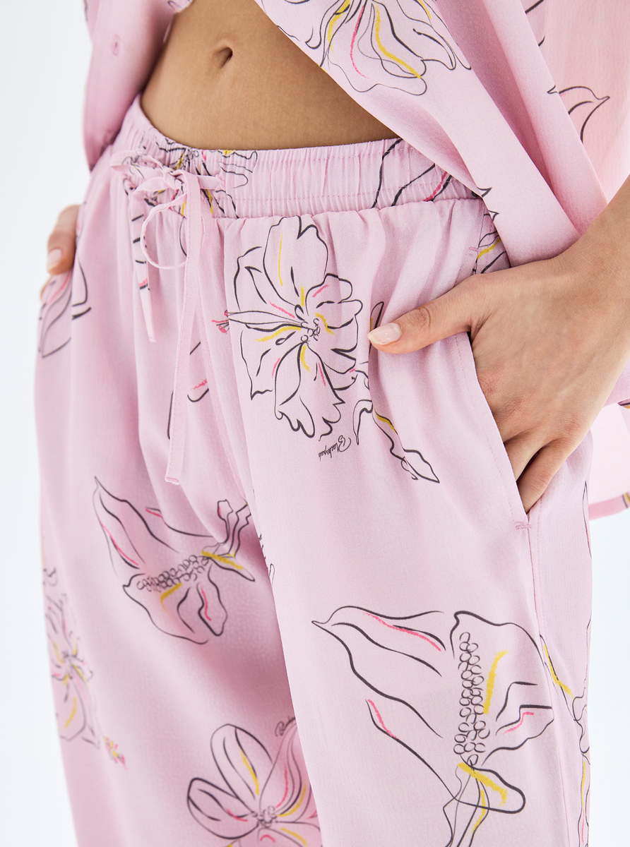 Kadın Pijama Altı 52023 - Desenli - 4