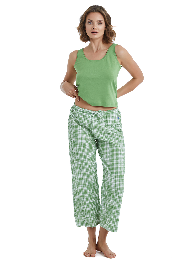 Kadın Pijama Altı 60412 - Yeşil - Blackspade