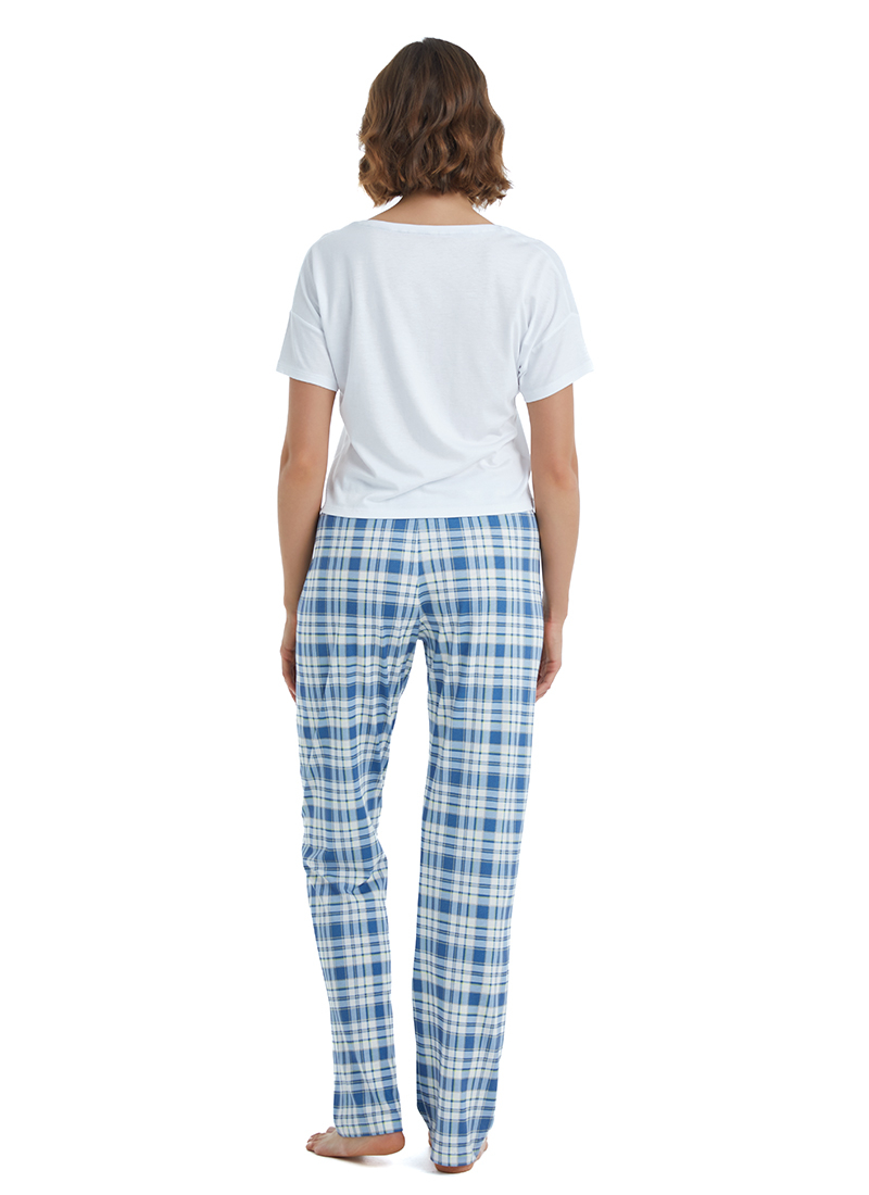 Kadın Pijama Altı 60432 - Mavi - Blackspade (1)