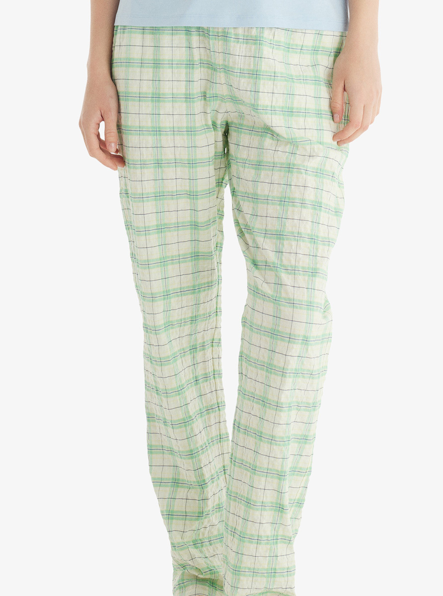 Kadın Pijama Altı 60546 - Kare Desenli - Blackspade