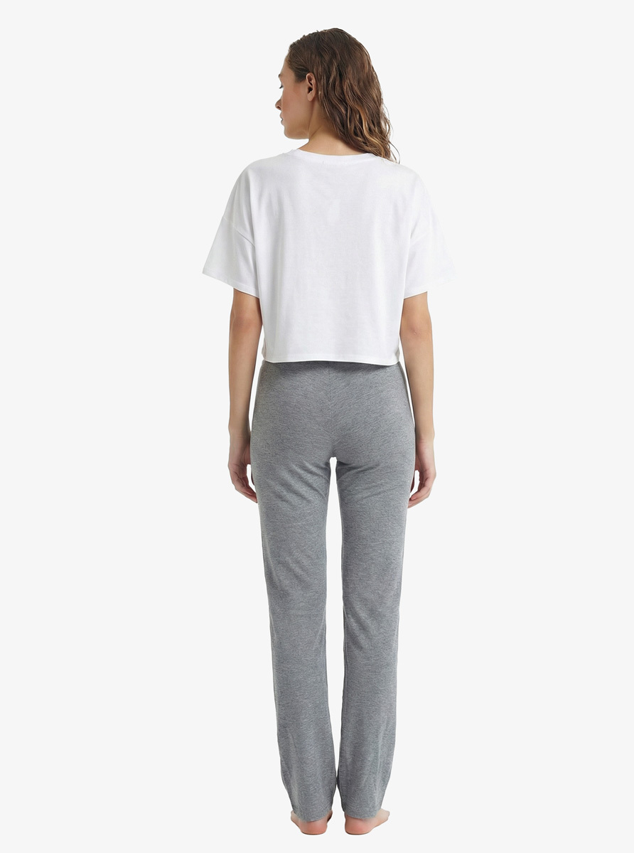 Kadın Pijama Altı Silver 1625 - Gri Melanj - 3