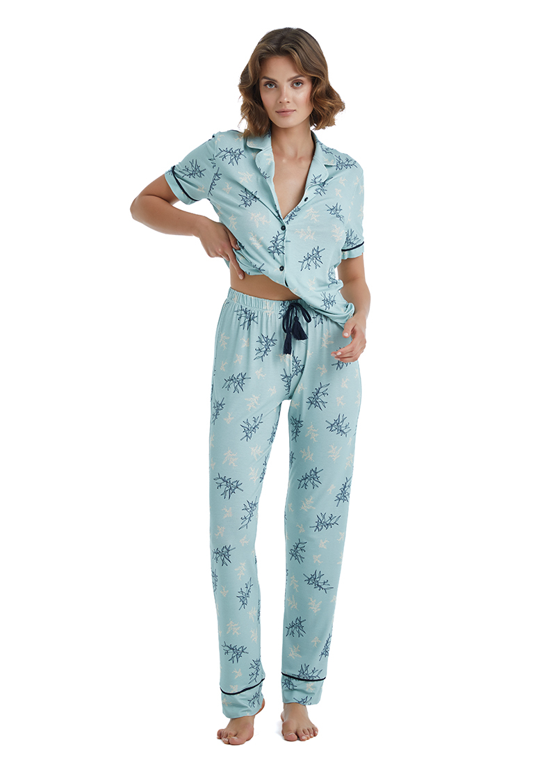 Kadın Pijama Takımı 51411 - Mavi - 3