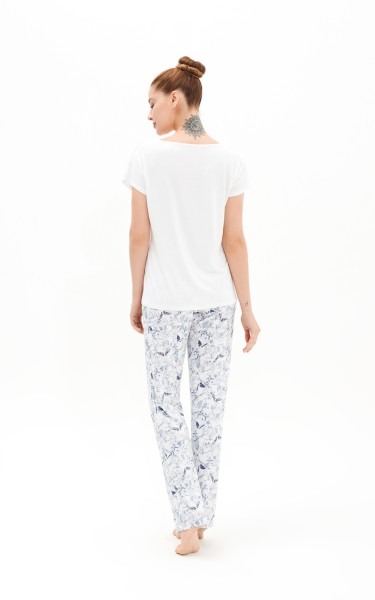 Kadın Pijama Takımı 50515 - Beyaz - 2