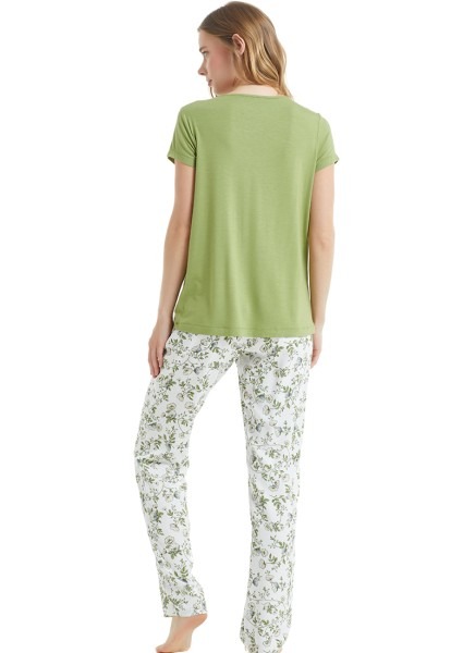 Kadın Pijama Takımı 50765 - Yeşil - 3