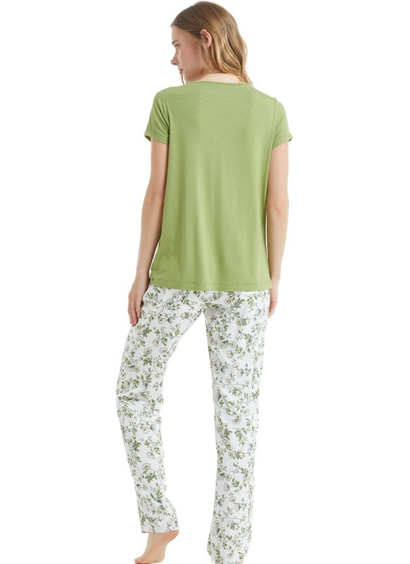 Kadın Pijama Takımı 50765 - Yeşil - 3