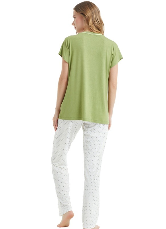 Kadın Pijama Takımı 50772 - Yeşil - 3