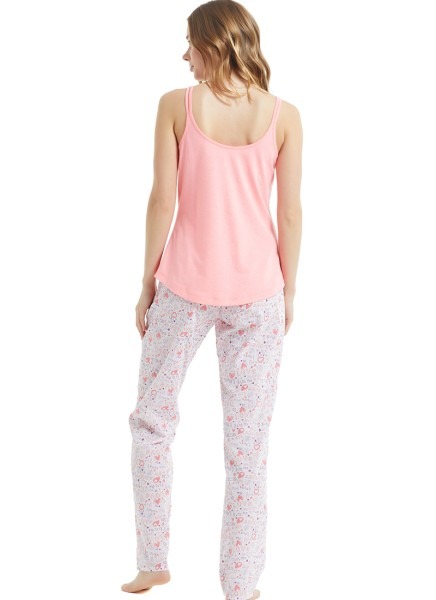 Kadın Pijama Takımı 50795 - Pembe - 2