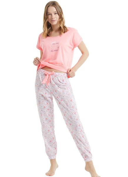 Kadın Pijama Takımı 50798 - Pembe - 2