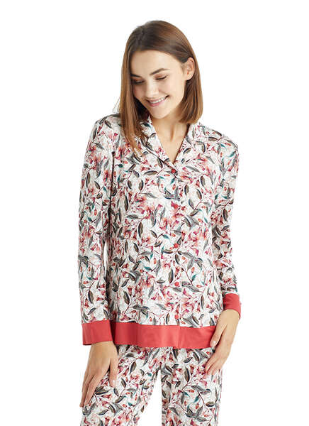 Kadın Pijama Takımı 50856 - Baskılı - 3