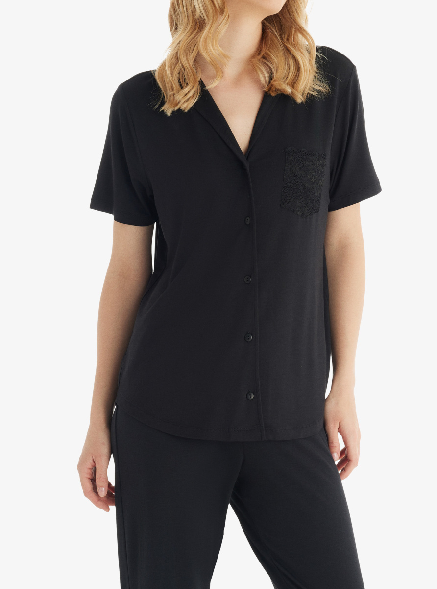 Kadın Pijama Takımı 51803 - Siyah - Blackspade