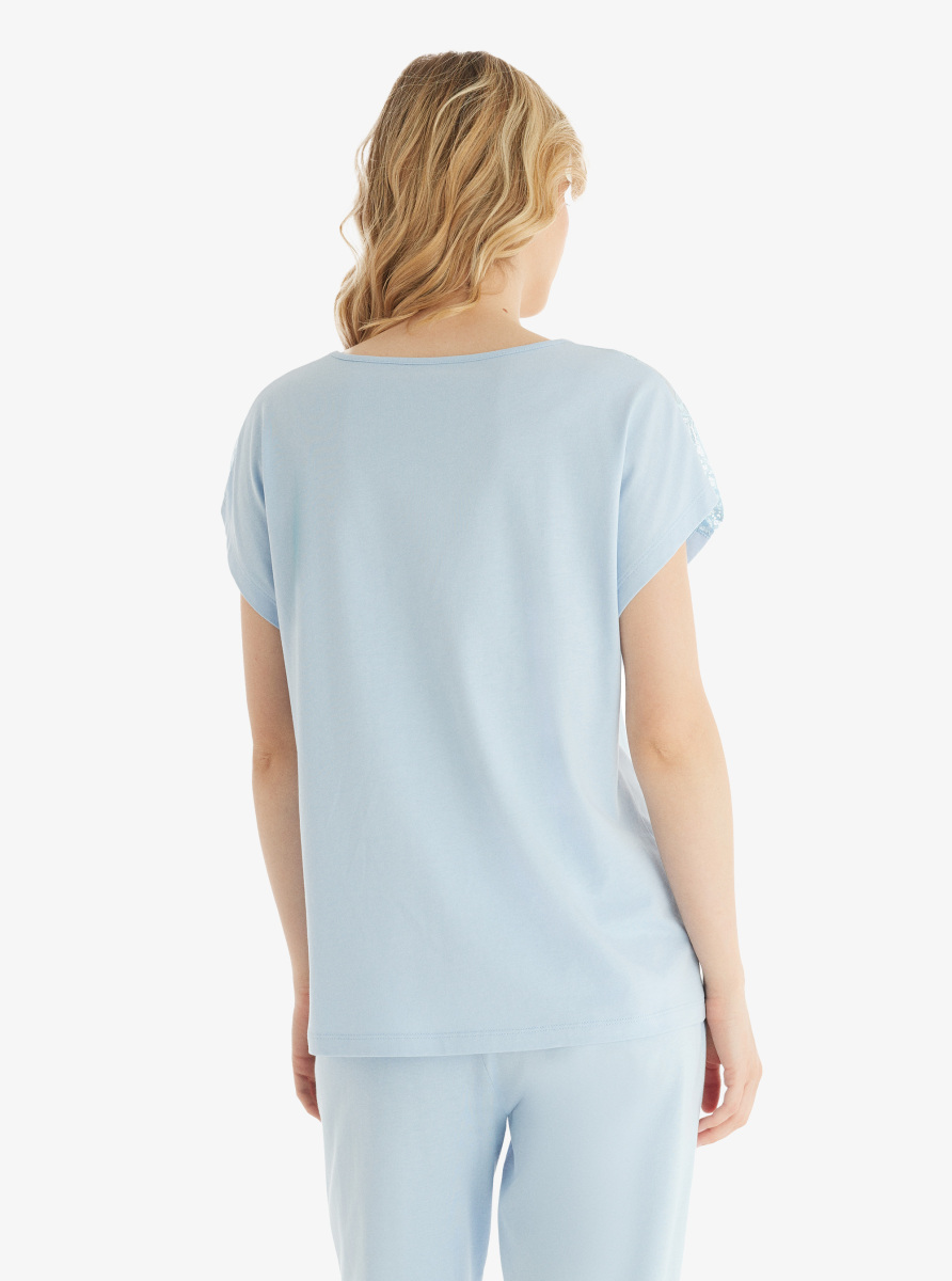 Kadın Pijama Takımı 51846 - Mavi - Blackspade (1)