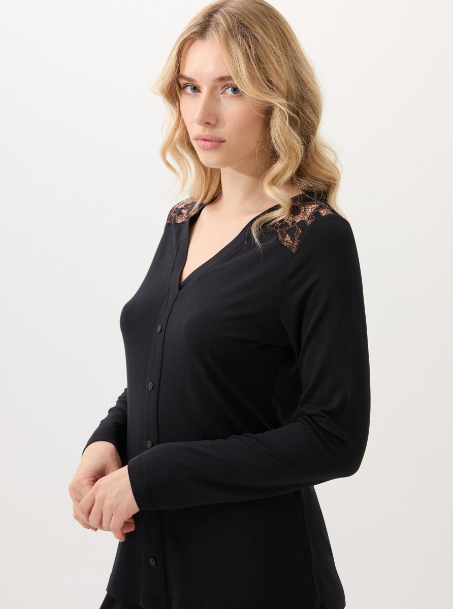 Kadın Pijama Takımı 51902 - Siyah - 3