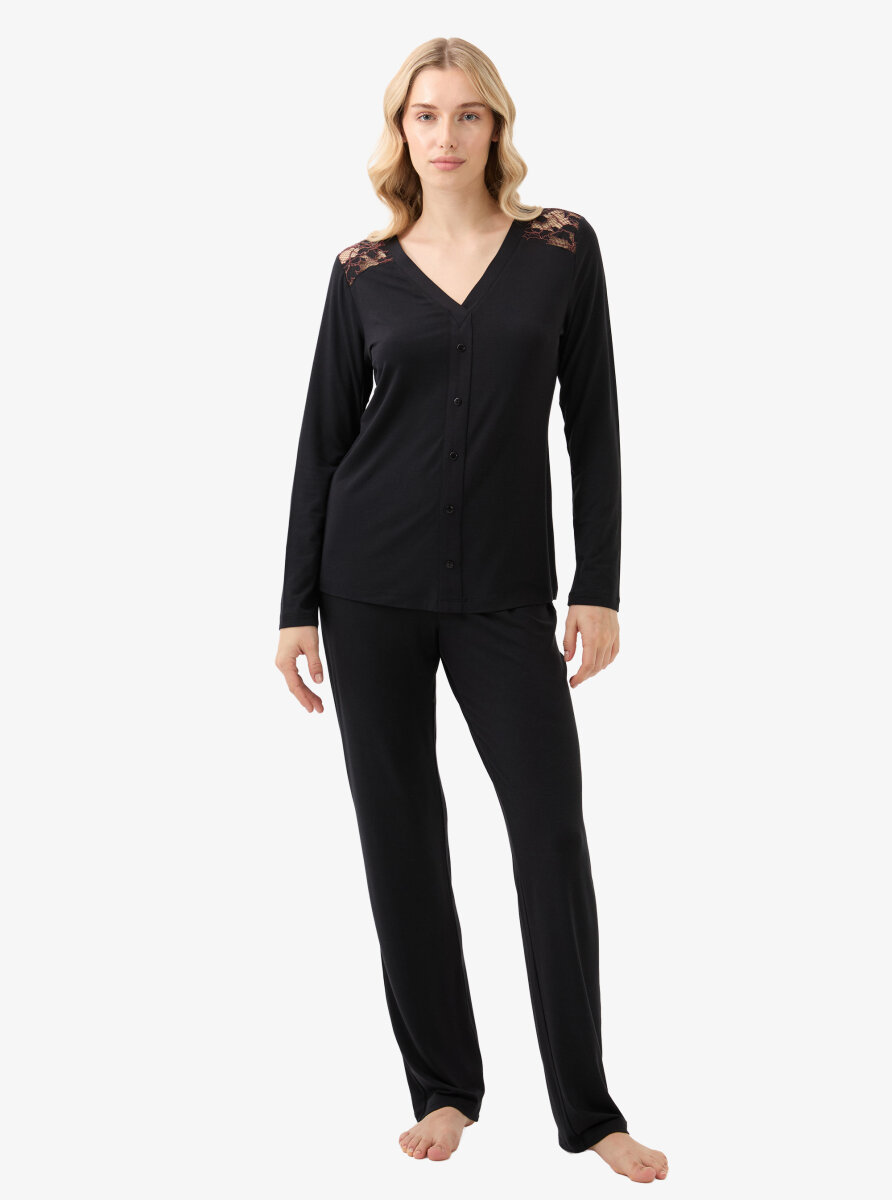 Kadın Pijama Takımı 51902 - Siyah - 1