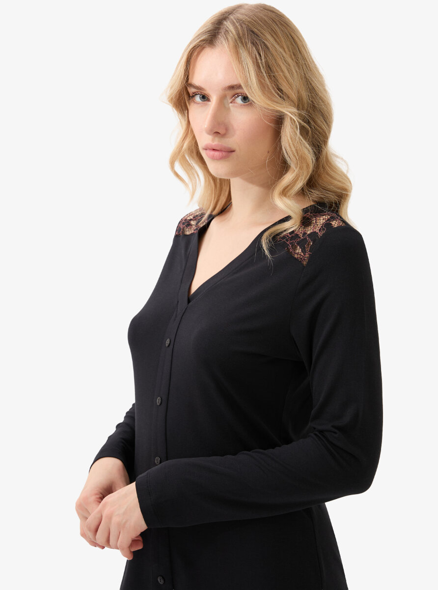 Kadın Pijama Takımı 51902 - Siyah - 1