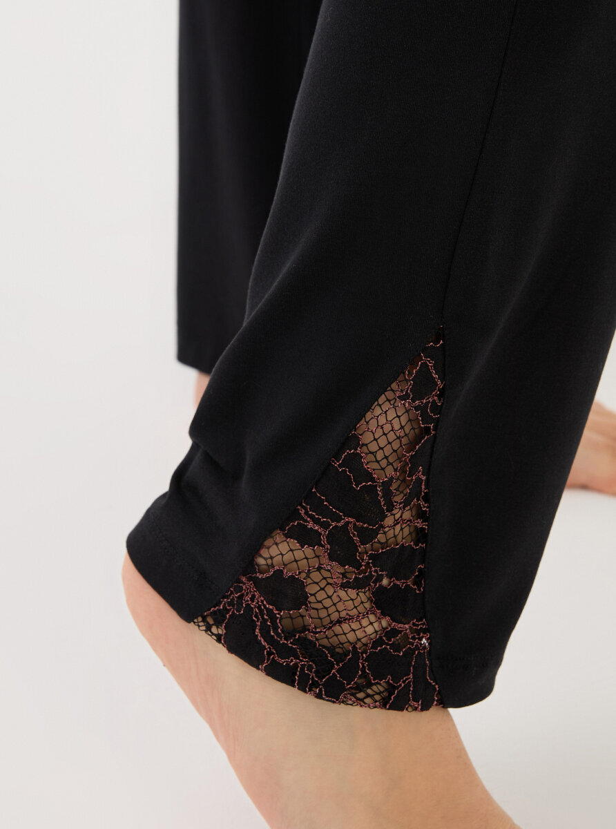 Kadın Pijama Takımı 51903 - Siyah - 4