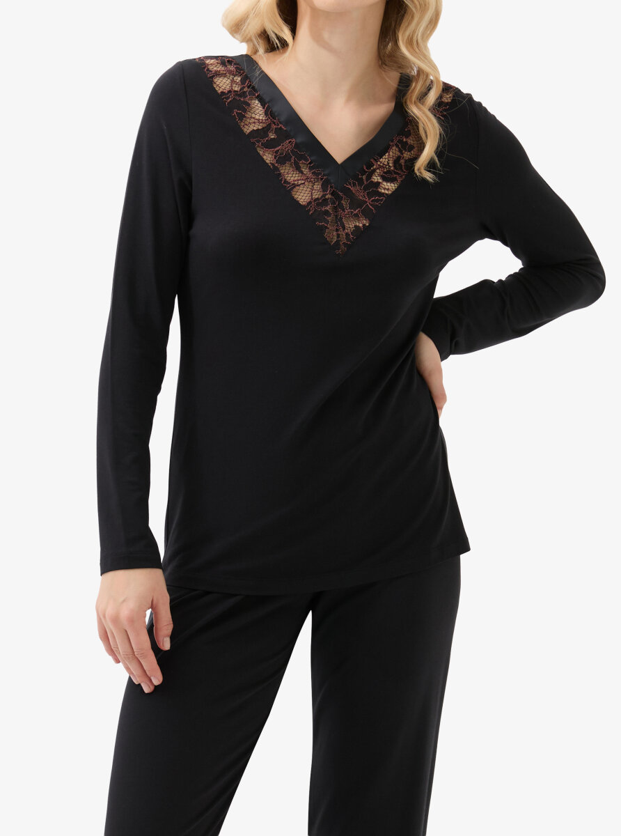 Kadın Pijama Takımı 51903 - Siyah - 6