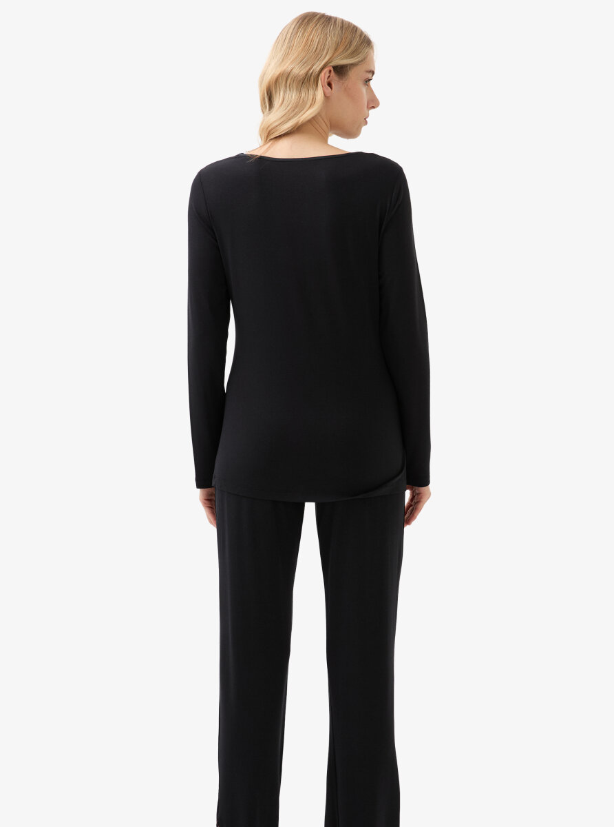 Kadın Pijama Takımı 51903 - Siyah - 7