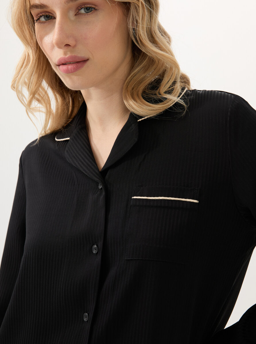 Kadın Pijama Takımı 51910 - Siyah - 4