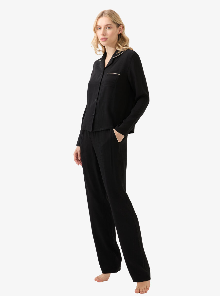 Kadın Pijama Takımı 51910 - Siyah - 2