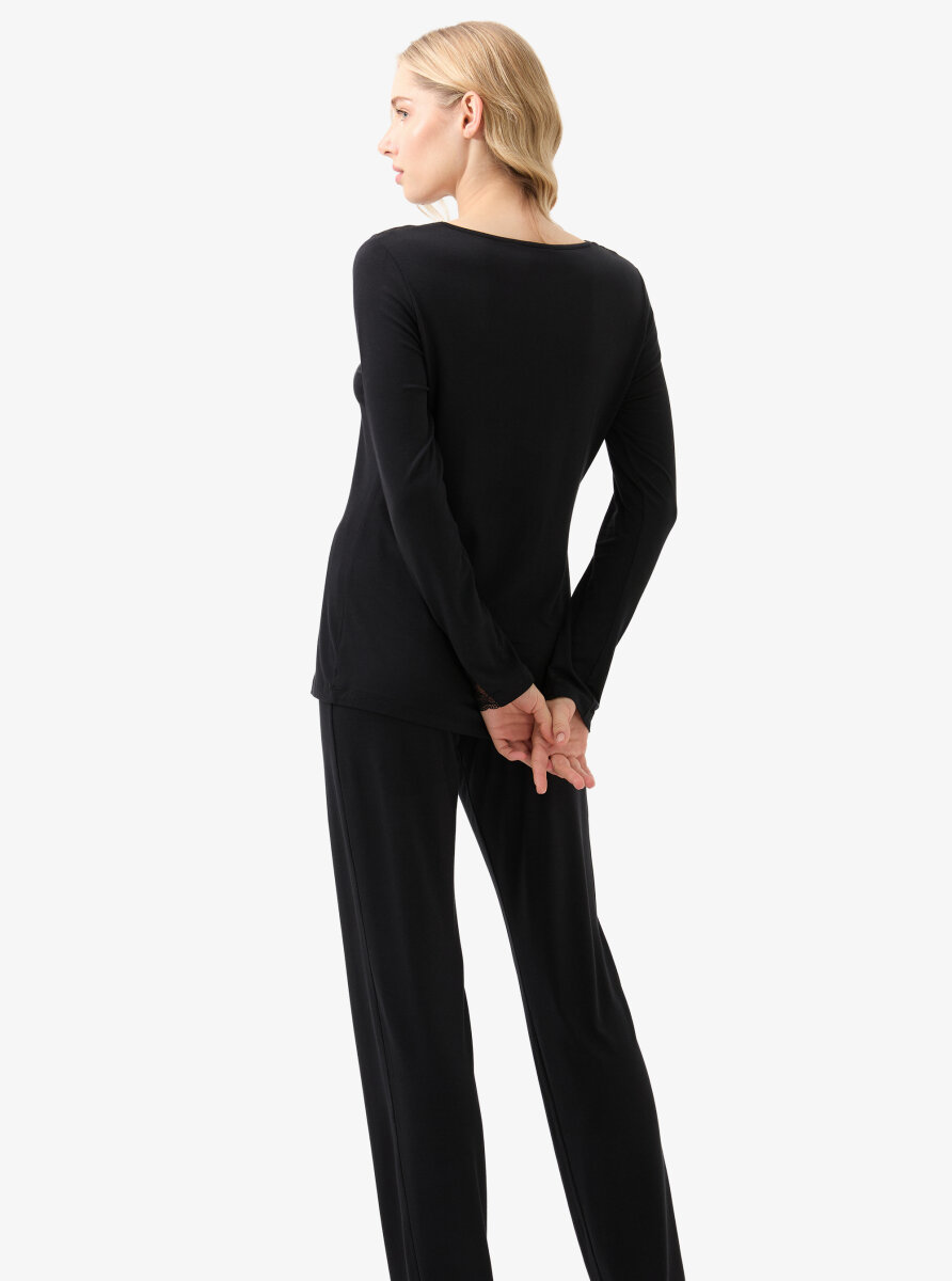 Kadın Pijama Takımı 51917 - Siyah - 2