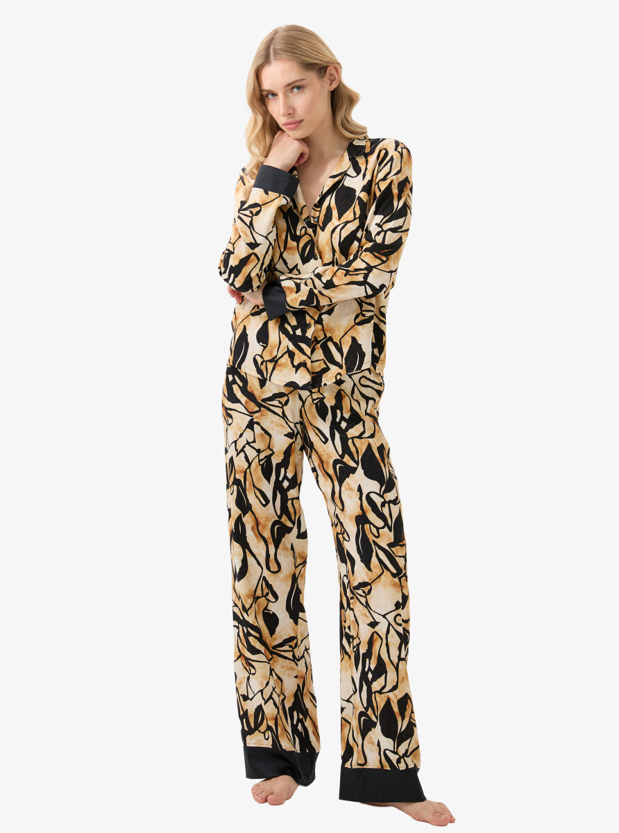 Kadın Pijama Takımı 51926 - Desenli - 2