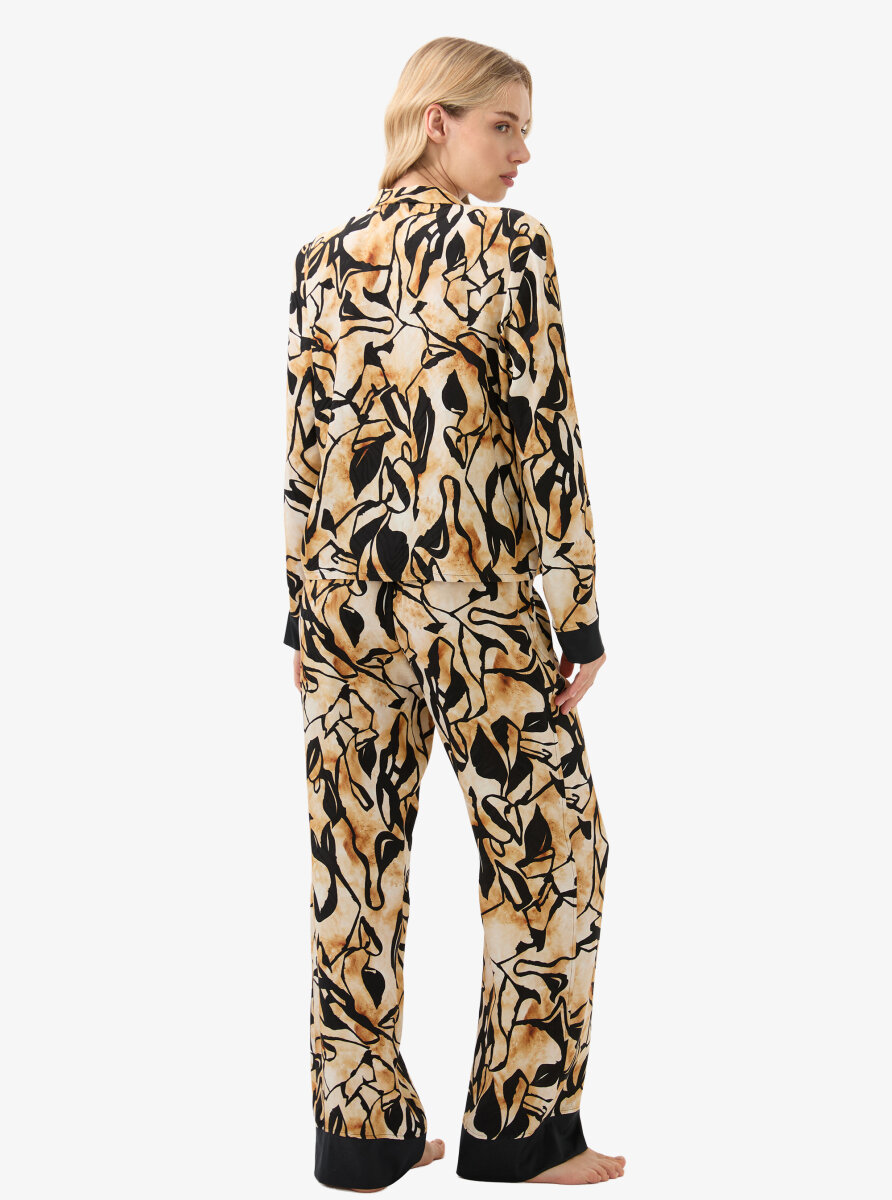 Kadın Pijama Takımı 51926 - Desenli - 3