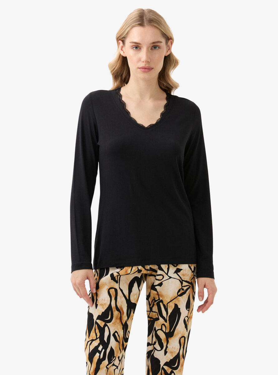 Kadın Pijama Takımı 51927 - Siyah - 1