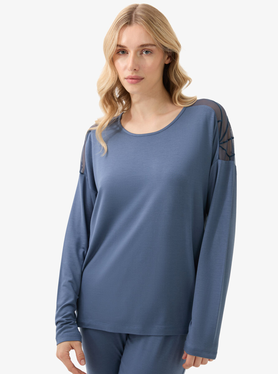 Kadın Pijama Takımı 51931 - Mavi - 1