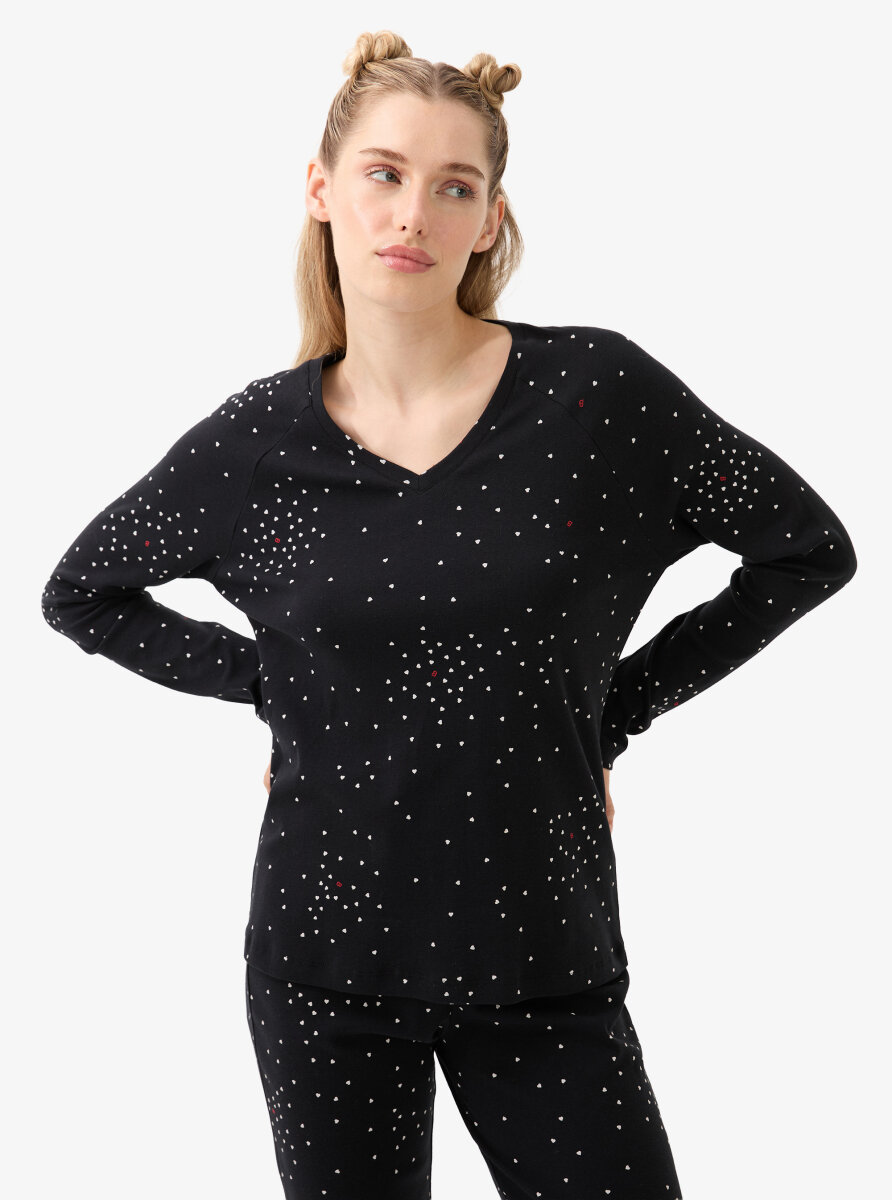 Kadın Pijama Takımı 51944 - Baskılı - Blackspade