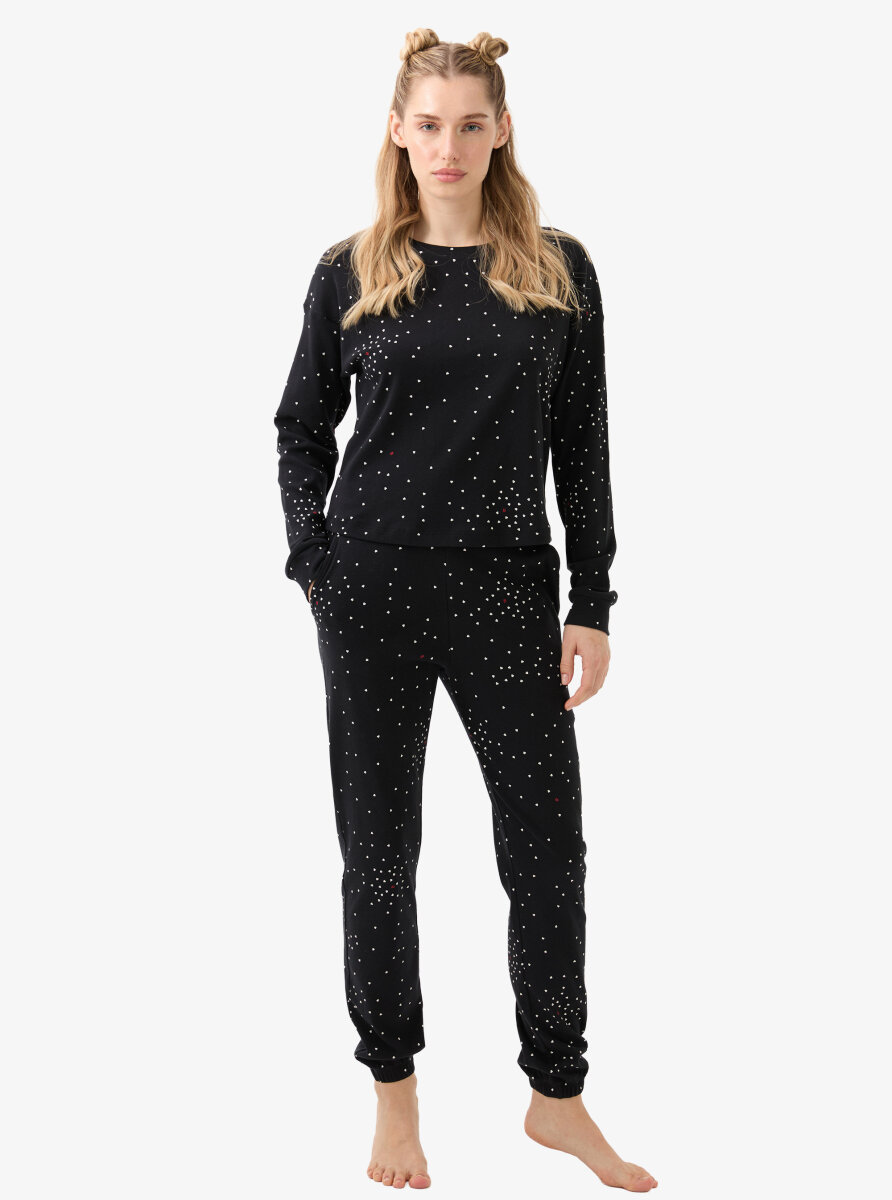 Kadın Pijama Takımı 51945 - Baskılı - 3