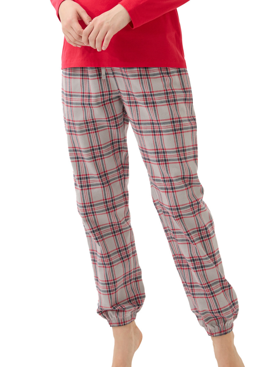 Kadın Pijama Takımı 51966 - Kırmızı - 7