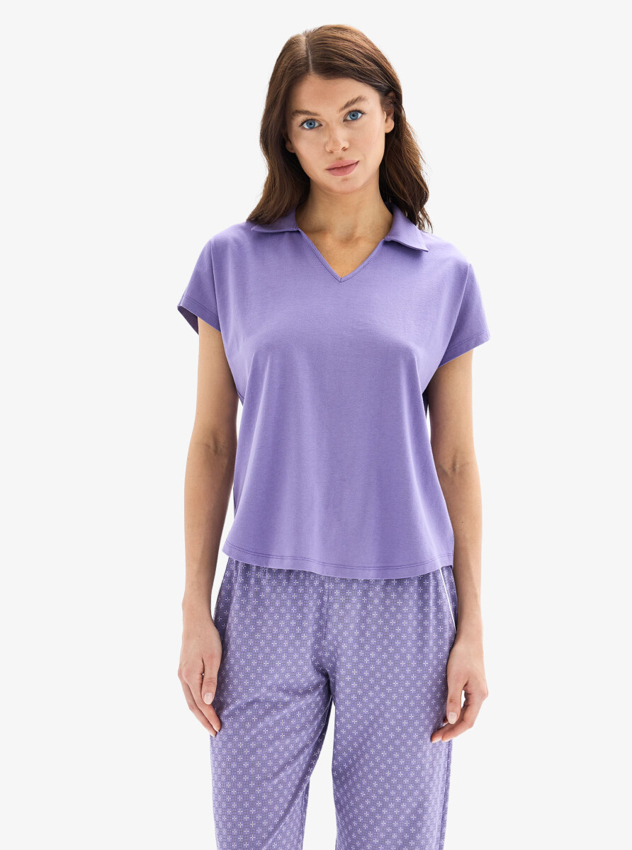 Kadın Pijama Takımı 52042 - Mor - 1