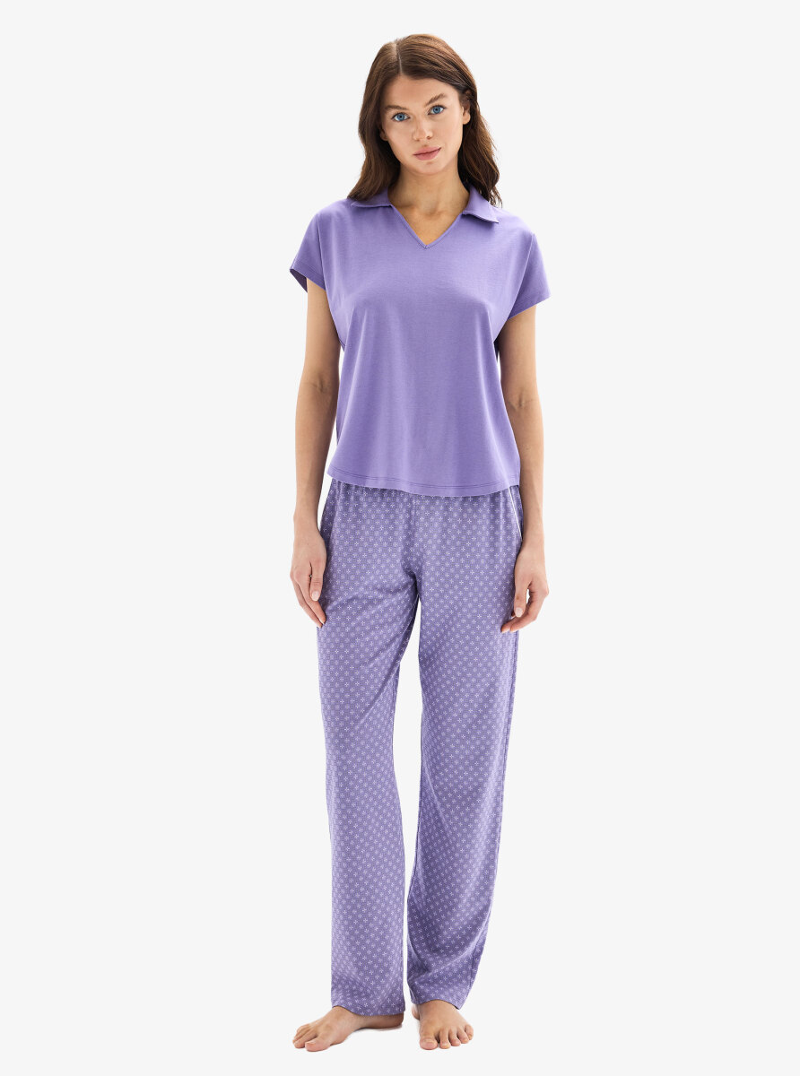 Kadın Pijama Takımı 52042 - Mor - 5