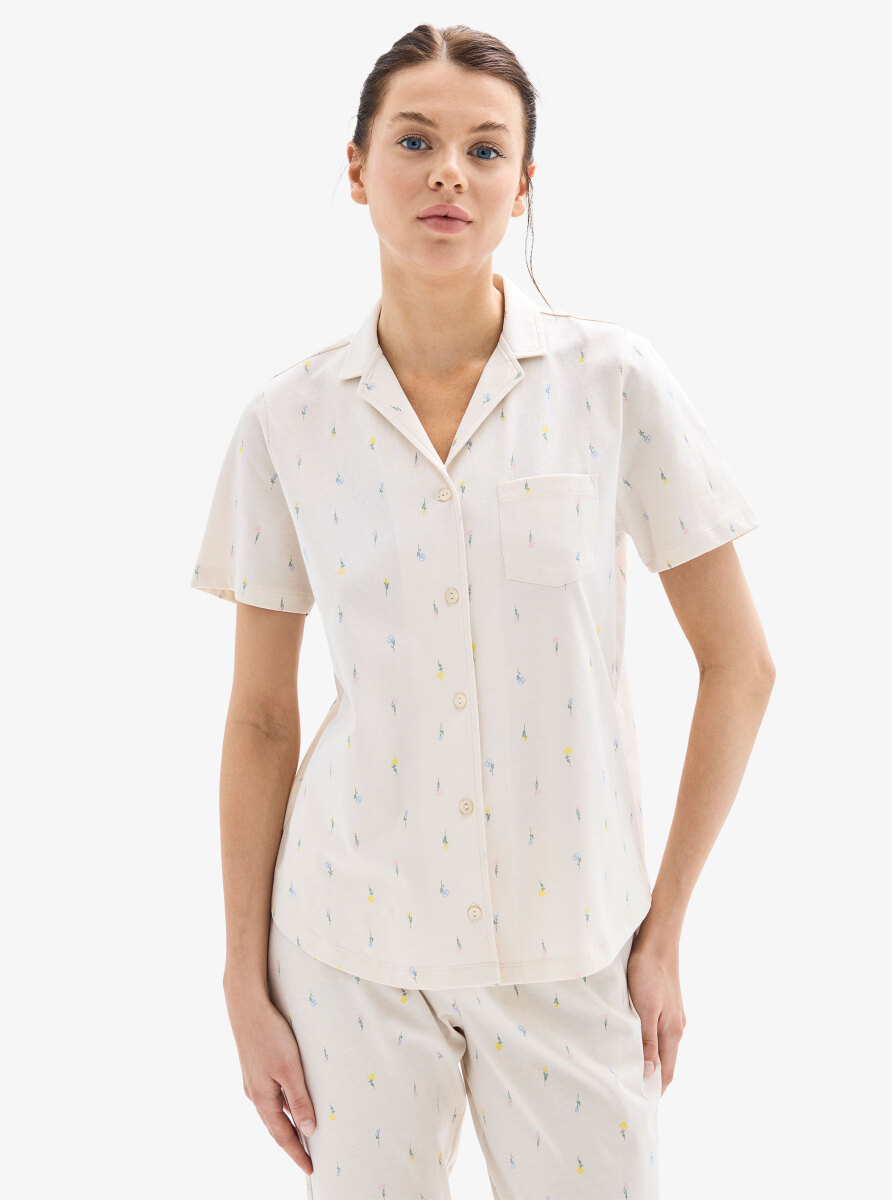 Kadın Pijama Takımı 52056 - Baskılı - 1