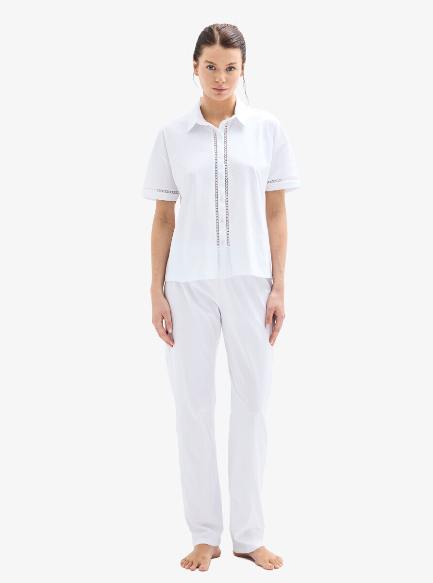 Kadın Pijama Takımı 52057 - Beyaz - 6