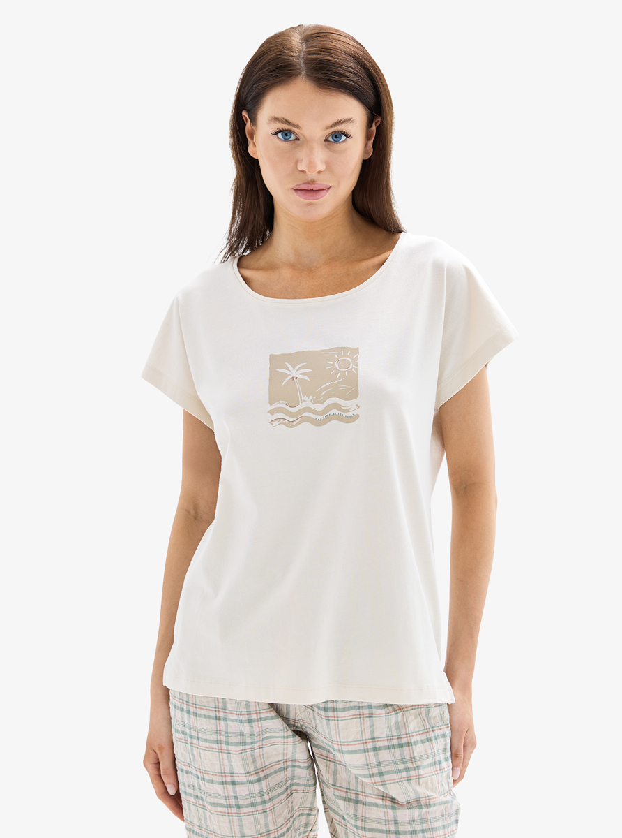 Kadın Pijama Takımı 52068 - Krem - 1