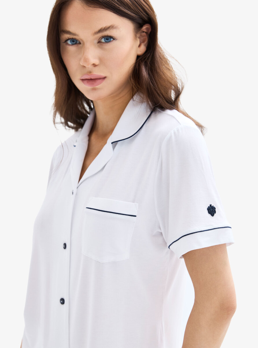 Kadın Pijama Takımı 52078 - Beyaz - 3