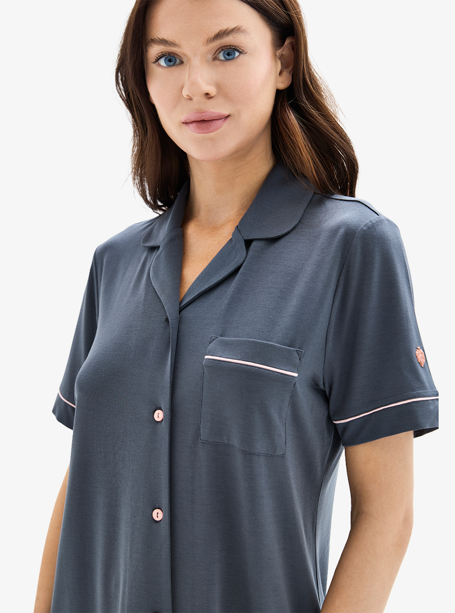 Kadın Pijama Takımı 52084 - Antrasit - 5