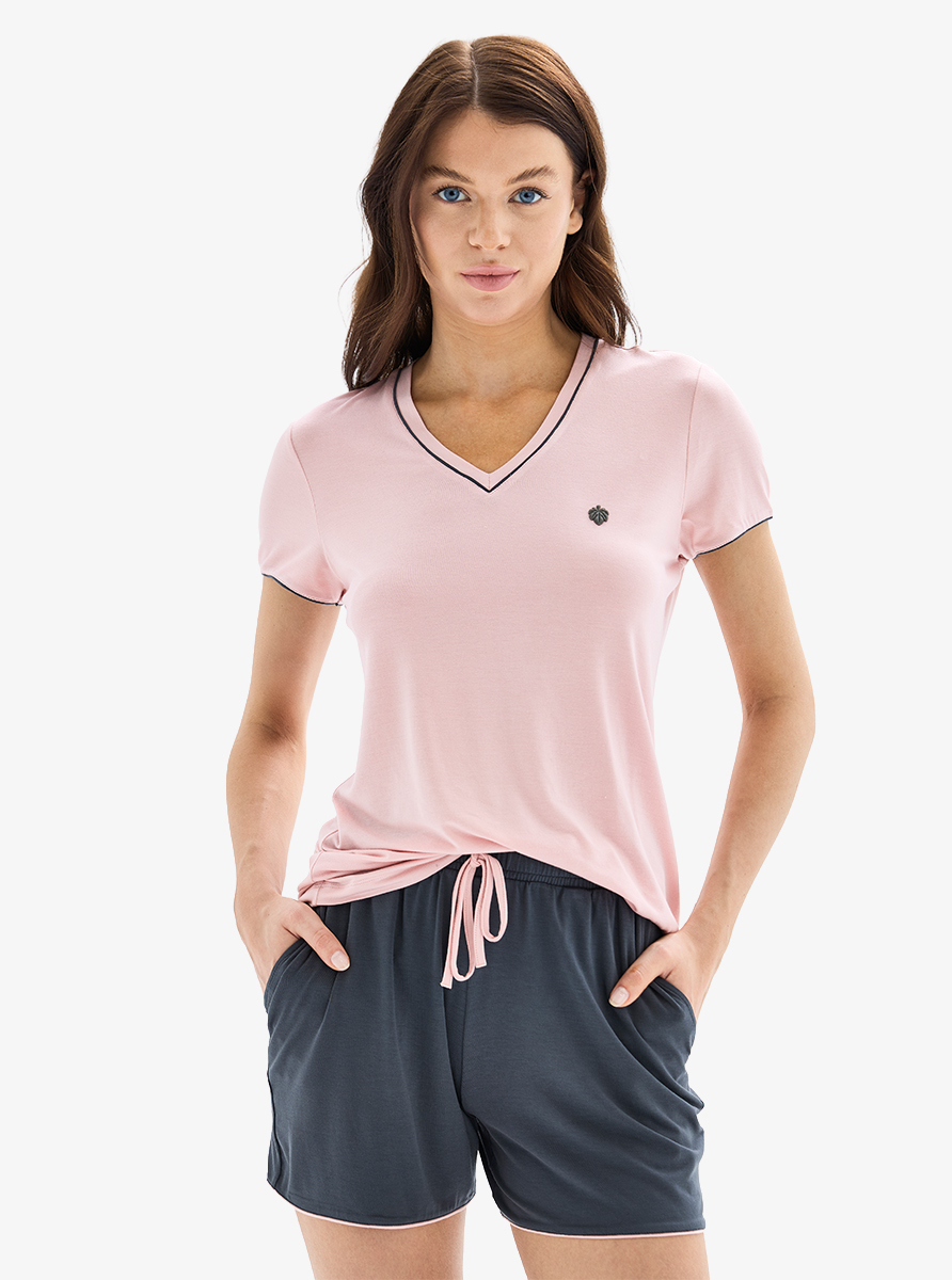 Kadın Pijama Takımı 52088 - Pembe - 1