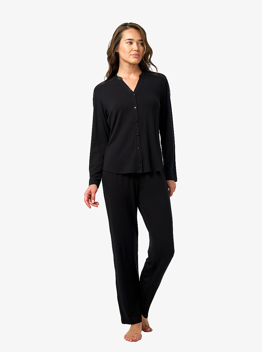 Kadın Pijama Takımı 52201 - Siyah - 1